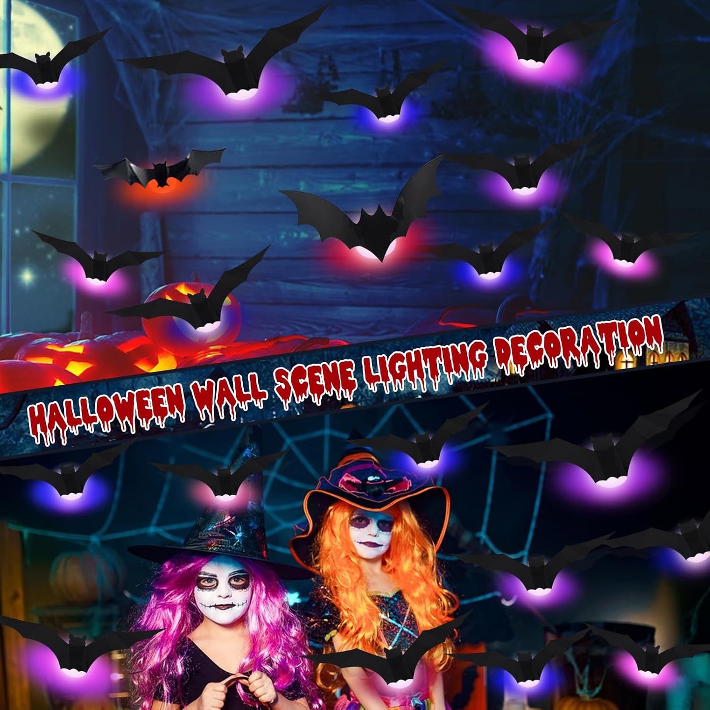 Halloween LED Flying Bat Decorations