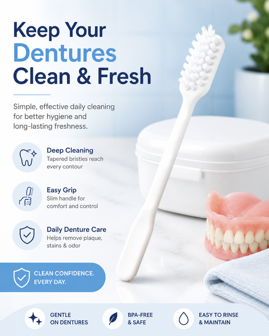 Denture Cleaning Brush – Keep Dentures Clean & Fresh